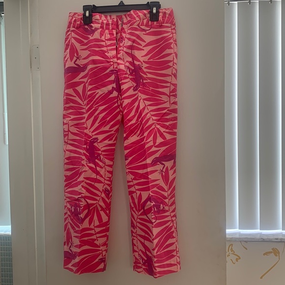 Pantalon Capri Lilly Pulitzer 'Tango Tigers' Taille 0 (Grl 14) - Multicolore - Neuf Étiquette